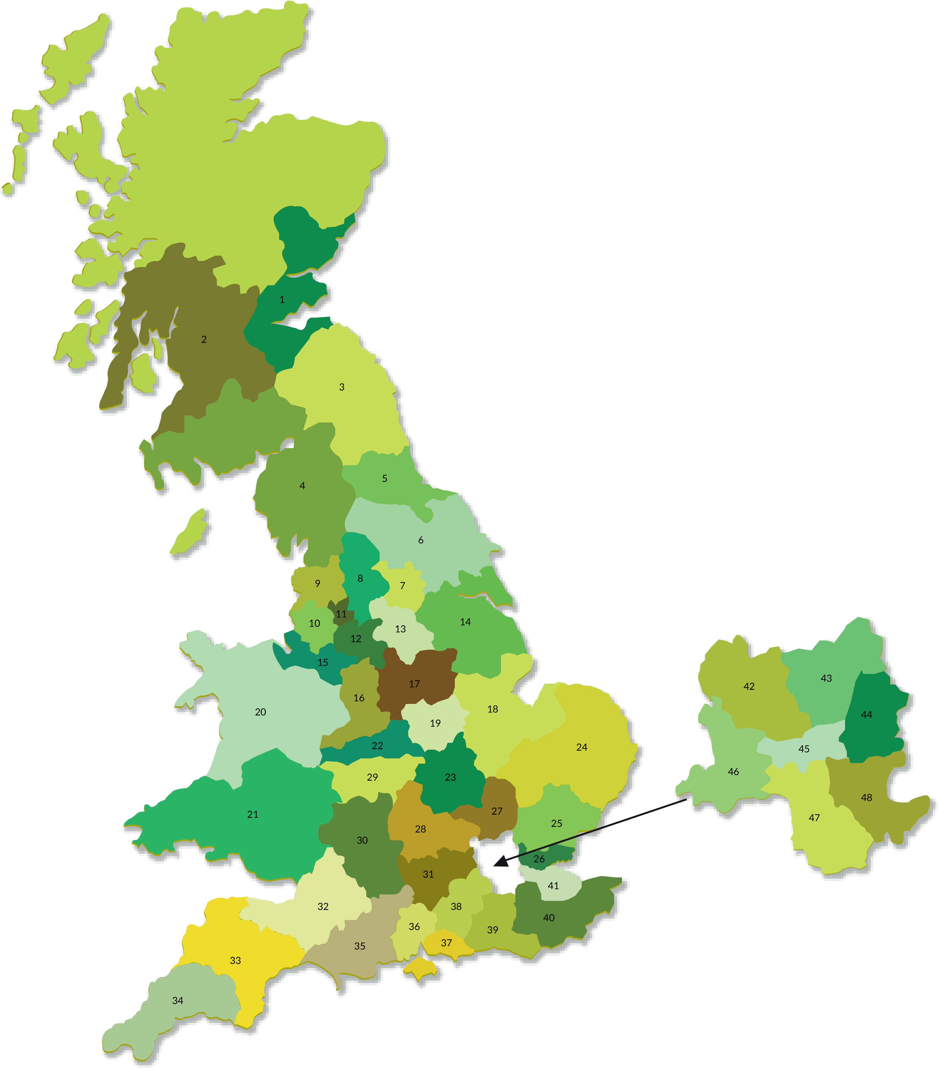 Available franchise areas in the UK